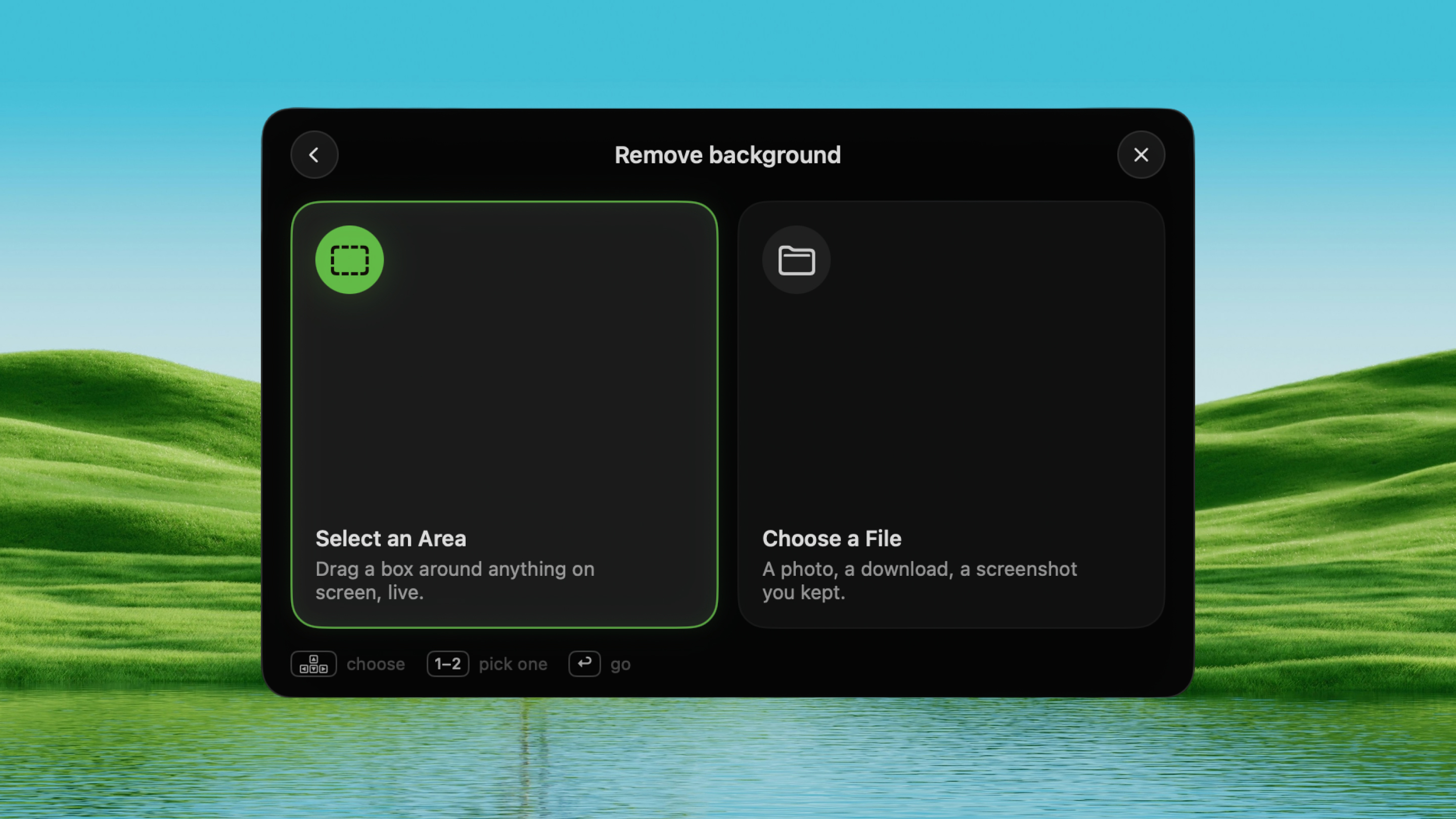 Remove BG screenshot